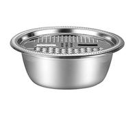 CALLARON Rallador Multifuncional Cuenco de Acero Inoxidable y Juego de 2 Piezas para Cortar y Lavar Verduras en Cocina
