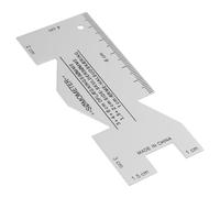 CALLARON Regla de Aluminio para Costura y Patchwork Marcas Claras, Herramienta Versátil de Aleación de Aluminio Adecuado para Manualidades y Acolchado DIY