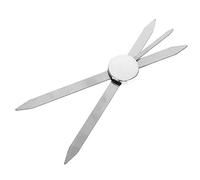 CALLARON Regla De Medición De Cejas Ajustable Con Diseño De Brújula Para Microblading Herramienta Precisa De Proporción Dorada Para Delinear Cejas Simétricas Belleza Facial