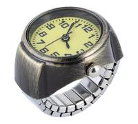 CALLARON Reloj de Anillo Diseño Vintage Creativo Retro para Mujer Aleación de Zinc, Superficie Lisa y Textura Fina Adecuado para Obsequio o Reunión