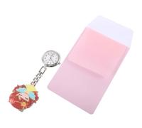 CALLARON Reloj De Enfermería Luminoso Retráctil con Diseño Ángel, Reloj Médico De Bolsillo para Personal Sanitario, Usar Hospital o Clínica, con Funda para Bolígrafo, Color Aleatorio, 1 Unidad