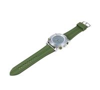 CALLARON Reloj Digital Multifuncional Deportivo Nocturno Correa de Silicona Verde para Estudiantes al Aire Libre Doble Pantalla Luminoso Alarma S9368g