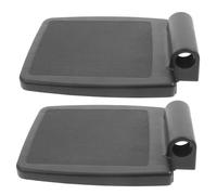 CALLARON Reposapiés De Silla De Ruedas Negro 2 Piezas Soporte Resistente Antideslizante Plataforma Elevadora Para Personas Mayores Movilidad Segura