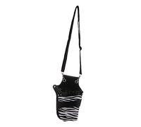 CALLARON Riñonera para Tijeras de Peluquería Bolsa para Herramientas de Peluquero Estuche Compacto Negro Bolsillo Ajustable para Salón Profesional