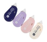 CALLARON Rodillo Adhesivo de Puntos Doble Cara para Manualidades, Cinta Adhesiva Transparente Pet sin Residuos, 4 Unidades para Oficina y Álbumes de Recortes