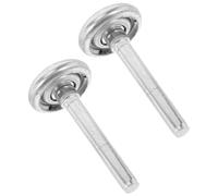 CALLARON Rodillos de Metal para Puerta de Garaje Automática, 2 Piezas Ruedas de Instalación para Reemplazo en Puertas Correderas y Enrollables