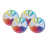 CALLARON Rueda de Colores para Pintar y Mezclar, 4 Unidades en Papel Compacto Precisión y Versatilidad para Artistas y Diseñadores
