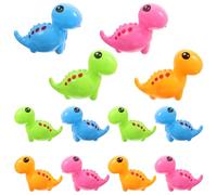 CALLARON Sacapuntas Manual de Plástico Diseño Creativo de Dinosaurio para Lápices de Dibujo, Pack de 12 Piezas, Herramienta Pequeña y Resistente Adecuado para Estudiantes Varios estilos