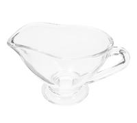 CALLARON Salsera de Vidrio 170 Ml para Salsa, Dispensador sin Goteo, Taza para Condimentos y Aderezos, Adecuado para Cocina y Restaurante, Recipiente Funcional para Salsas Frías y