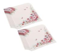 CALLARON Servilletas De Papel Decorativas Estampado Floral 4 Paquetes 20 Unidades Absorción Fuerte Fiestas Hogar Navideñas Decoraciones De Servilletas De Fiesta