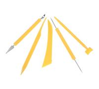 CALLARON Set de 5 Cuchillos y Raspadores para Modelar Arcilla Polimérica, Herramientas para Manualidades de Barro y Técnicas de Secado al Aire
