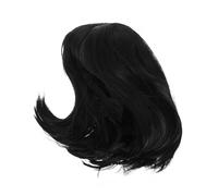 CALLARON Sintética Con Flequillo Cabello Recto y Para y Color Negro Para Mujeres