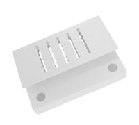 CALLARON Soporte Colgante Lateral para Portátil de Hierro Blanco con Refrigeración y Almacenamiento para Escritorio en Oficina o Casa sin Taladro