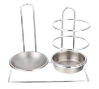CALLARON Soporte para Cucharas de Acero Inoxidable para Restaurante y Ollas Calientes, Organizador para Almacenar y Ordenar Utensilios de Cocina