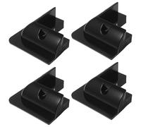 CALLARON Soporte para Paneles Solares de Montaje sin Taladro para Autocaravanas y Barcos, Kit 4 Piezas Negro, Material Resistente para Techo Plano, Adecuado para Energía Renovable y