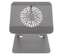 CALLARON Soporte para Portátil Plegable de Acero al Carbono con Ventilador RGB de Refrigeración, Elevador Ergonómico Ajustable para Gaming y Tabletas, Base Portátil para Computadora