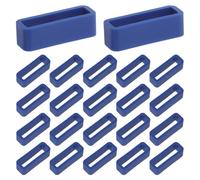 CALLARON Sujetadores para Correas de Reloj de Silicona 22 MM 30 Piezas Azul Medianoche Retenedores Aplicables para Extremos de Correas Accesorios Duraderos Uso Diario Seguro para Pieles