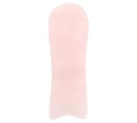 CALLARON Tablero Gua Sha De Cuarzo Rosa Herramienta Facial Para Masaje Ocular Herramienta De Piedra Gua Sha Para Cuidado Piel Para Relajación Facial