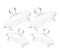 CALLARON Tapas para Coladores de Té para Tetera 4 Piezas Tapa Extraíble Accesorios para Filtro de Té Suelto Tamaños 7.5 Cm y 8.2 Cm en Cocina y Hogar