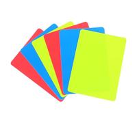 CALLARON Tarjetas de Árbitro Identificación Clara de Penalizaciones para Fútbol y Baloncesto, 6 Piezas de PVC Ideales para Competencias Deportivas al Aire Libre