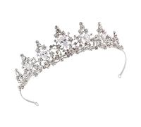 CALLARON Tiaras de Novia Cristales de Imitación Tiara de Boda Decoración Cabello para Mujeres y Novias