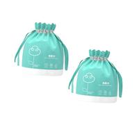 CALLARON Toallas Faciales Desechables 2 Rollos Tamaño Estándar Uso Seco y Húmedo para Mujer Cuidado Facial Limpieza y Desmaquillante Biodegradable Color Verde