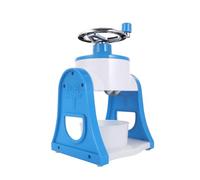 CALLARON Trituradora de Hielo Manual Azul para Casa, Mini Máquina para Hacer Granizados y Hielo Raspado, Desmontable y Fácil de Limpiar, Adecuado para Bebidas y Batidos de Verano