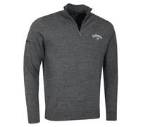 Callaway Golf Hombre 1/4 Blended Merino Mix Odyssey Suéter - Brezo de Acero - XL