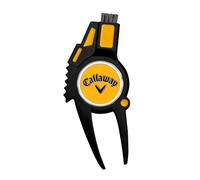 Callaway 4-n-1 Divot - Herramienta de reparación de Divot, Color Negro Mate y Amarillo
