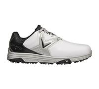 Callaway Chev Comfort 2020 Zapato de golf impermeable sin clavos Hombre, Blanco/Negro, 43 EU