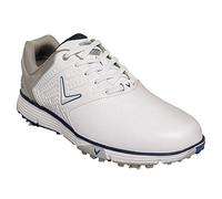 Callaway Chev Mulligan S 2019 Zapato de golf impermeable Hombre, Blanco/Azul Marino, 42 EU