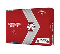 Callaway Chrome Soft Truvis Golf Balls, Unisex-Adult, Rojo, XL