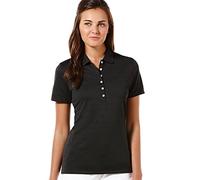 Callaway de Golf para Mujer Polo de Manga Corta piqué Abierto de Malla Camiseta - CGW437, Medium, Negro