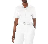 Callaway de Golf para Mujer Polo de Manga Corta piqué Abierto de Malla Camiseta - CGW437, X-Large, Blanco