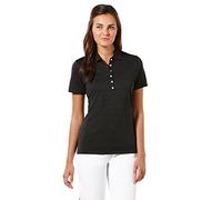 Callaway de Golf para Mujer Polo de Manga Corta piqué Abierto de Malla Camiseta - CGW437, X-Large, Negro