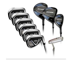 Callaway Edge 2024 - Juego de palos de golf para hombre, 10 piezas de acero con flexión regular para golfistas diestros