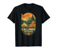 Callaway Gardens - Camisa con diseño de mariposas y lago floral Camiseta