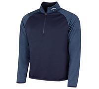 Callaway Golf Hombre 1/4 Zip Waffle Sport Midlayer Suéter - Peacoat - XXXXL