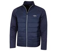 Callaway Golf Hombre Mixed Media Zip Fleece Chaqueta - Peacoat - XL