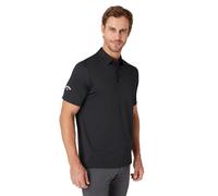 Callaway Golf Hombre SwingTech Solid Station Polo Shirt - Caviar - S