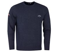 Callaway Golf Hombre Tour Logo Knit Crew Cuello Golf Suéter - Armada Brezo - L