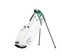Callaway Golf Hyperlite Zero - Bolsa de Soporte Ultraligera 2025, Blanco/Verde/Dorado