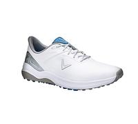 Callaway Golf Lazer, Zapatos de Golf Hombre, Blanco y Plateado, 44.5 EU