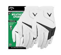 Callaway Guantes de Golf Weather Spann 2028 para Hombre, M/L, Blanco (Izquierda)