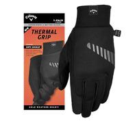 Callaway Guantes de golf con agarre térmico, para clima frío (negro, estándar, mediano-grande, para usar en ambas manos)