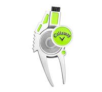 Callaway 4-in-1 Too Herramienta de reparación de Divot 4 en 1, Unisex, Plateado/Verde, Talla única