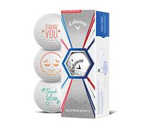 Callaway - Juego de 3 Pelotas de Golf, diseño con Texto Danke Thank You, Supersoft