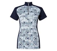 Callaway Kaleidoscope Print Mock Polo de Golf, Mujer, Azul, M