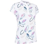 Callaway Linear Petals Womens Brilliant White L Camiseta polo