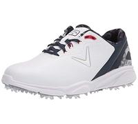 Callaway Men's Coronado v2 Golf Shoe, White/Blue/Red, 10